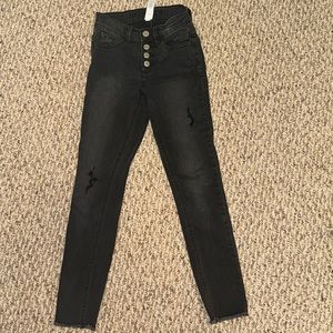 Justice Black Skinny Jeans